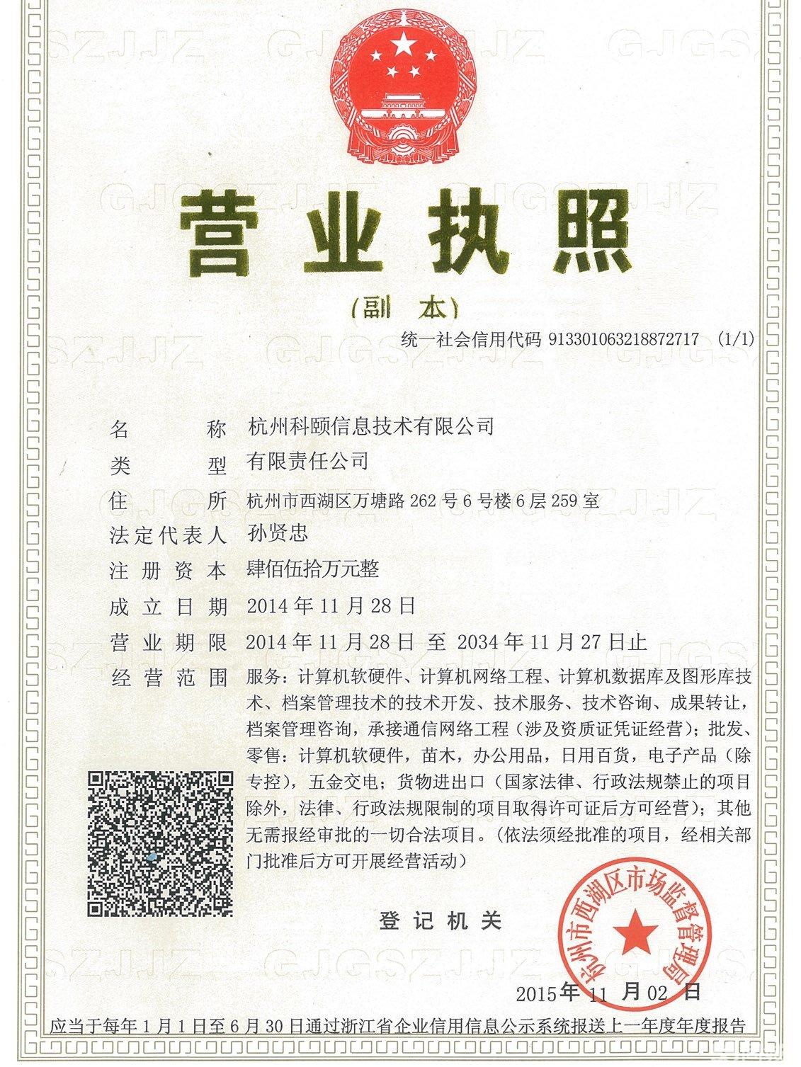 杭州科颐信息 专业信息咨询服务的都市新标杆